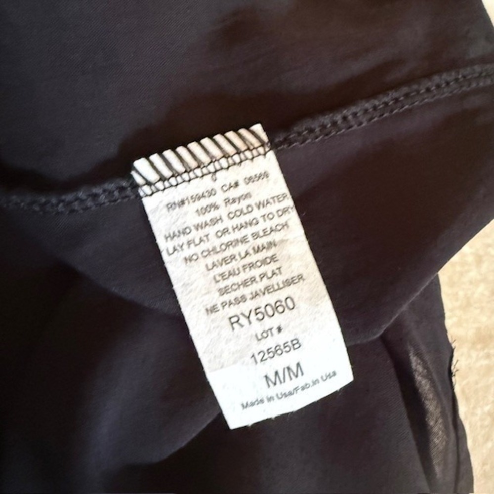 Elan  Black V-Neck Adjustable Strap Pocket Maxi Dress Womens Medium NEW - Picture 7 of 7